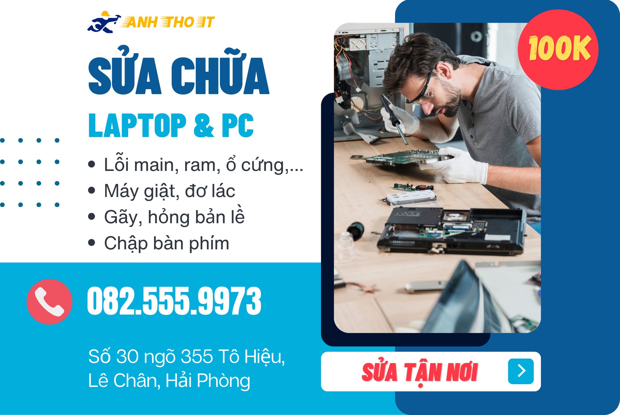 Dịch vụ sửa chữa laptop tại Hải Phòng