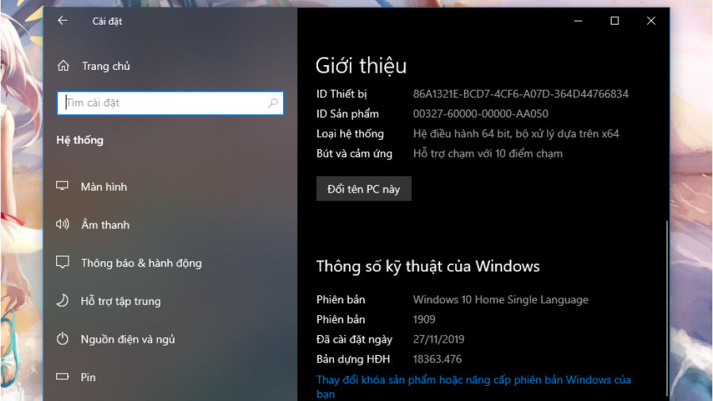 Cách đổi ngôn ngữ trên Windows 10