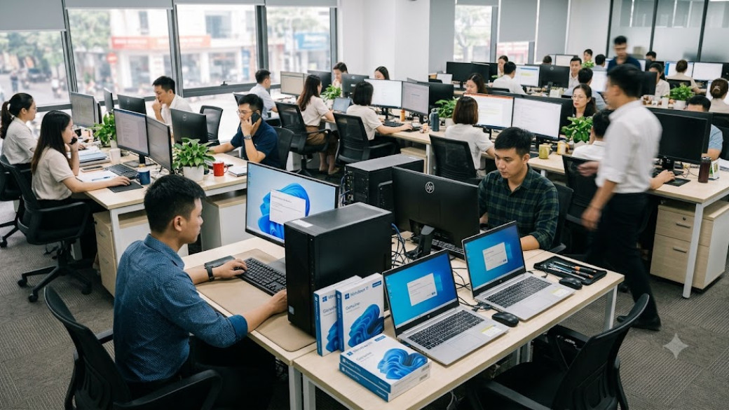 Dịch vụ cài Windows tận nơi tại Hải Phòng - Chỉ từ 150k/máy