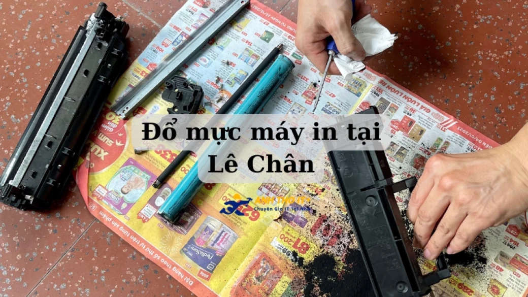 Đổ mực máy in tại Lê Chân