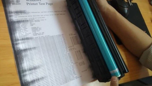 Sửa máy in bị in đen lề, mép giấy