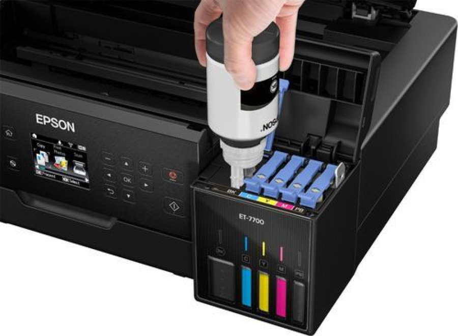 Đổ mực máy in Epson ( máy màu) BK, M, C, Y